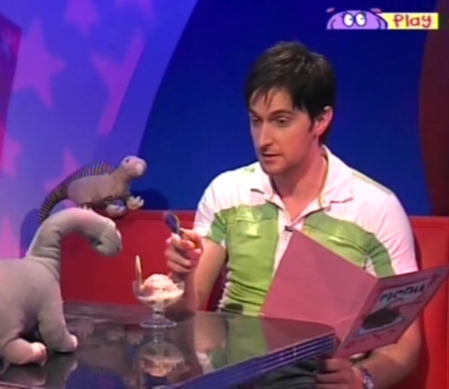 Richard Armitage on CBeebies, Dinosaur Cafe